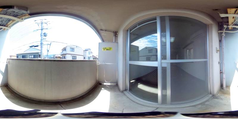 パノラマ画像バルコニー