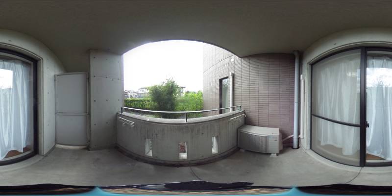 パノラマ画像バルコニー