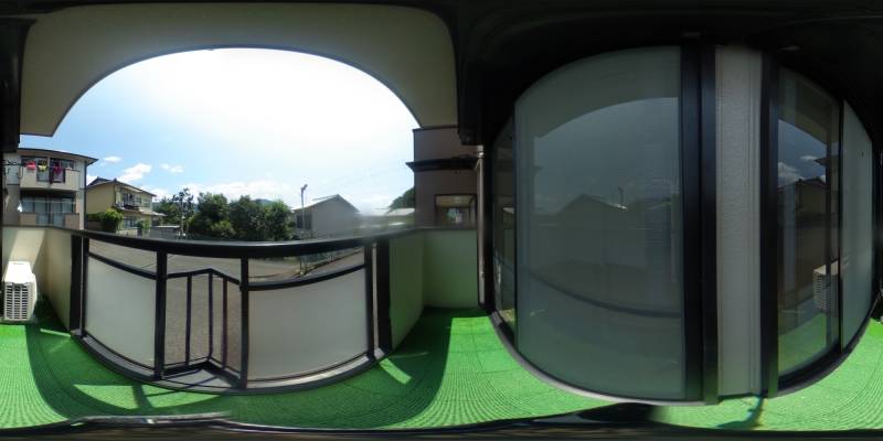 パノラマ画像バルコニー