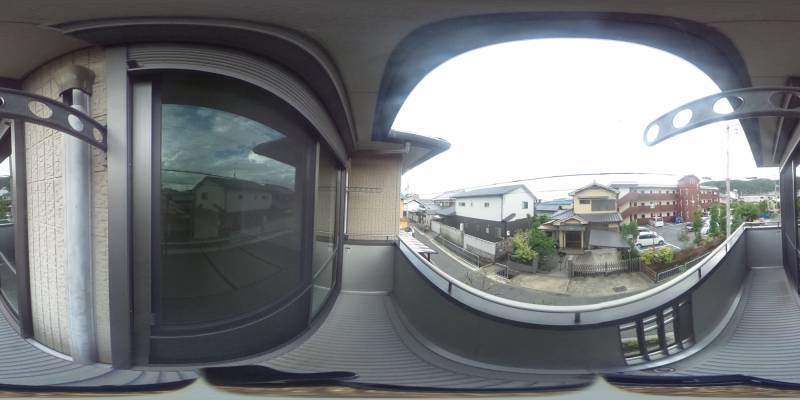 パノラマ画像バルコニー