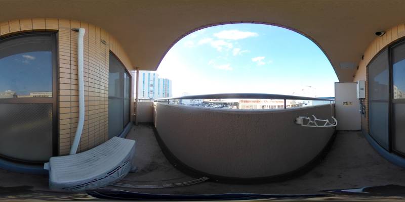 パノラマ画像バルコニー