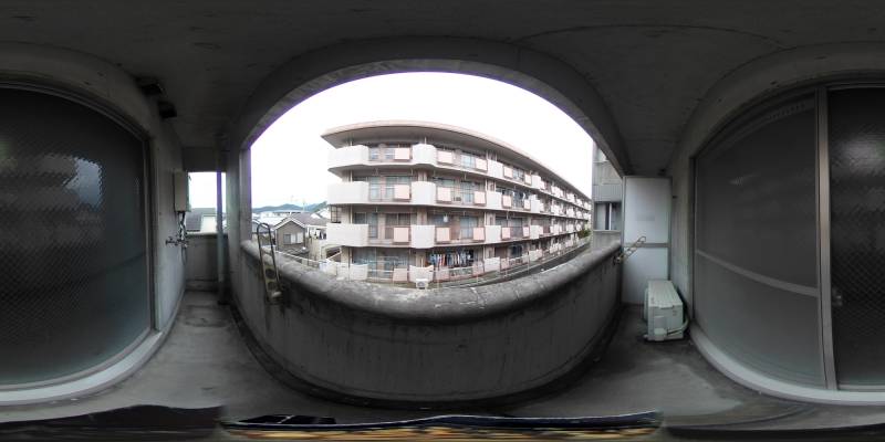 パノラマ画像バルコニー
