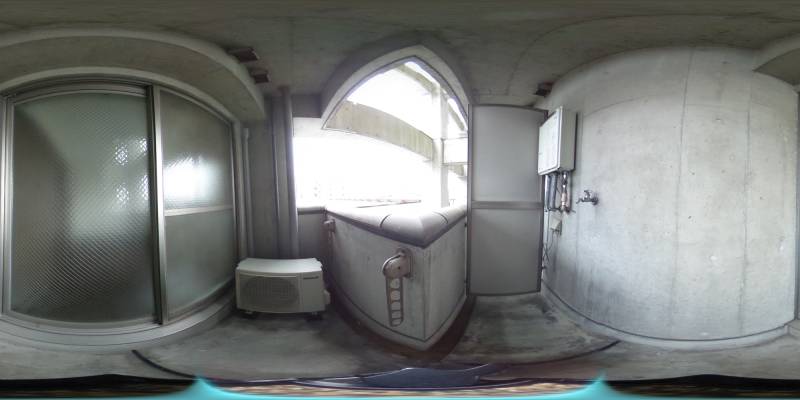 パノラマ画像バルコニー