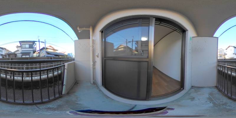 パノラマ画像バルコニー