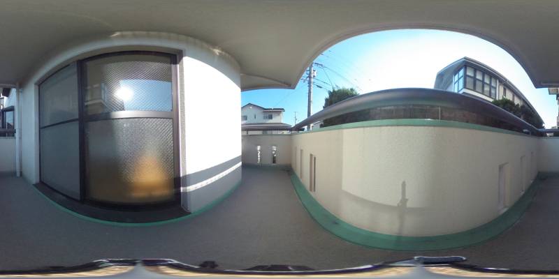 パノラマ画像バルコニー