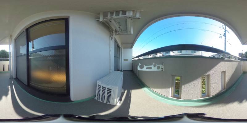 パノラマ画像バルコニー