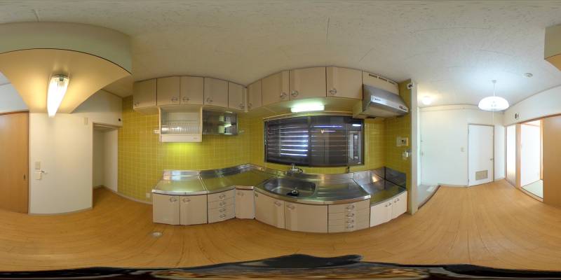 パノラマ画像キッチン
