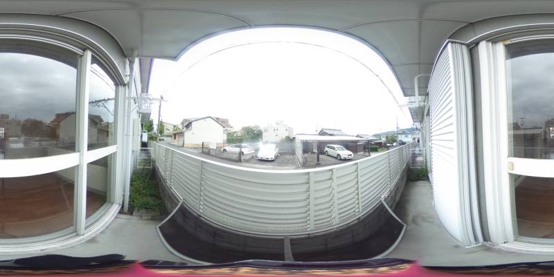 パノラマ画像バルコニー