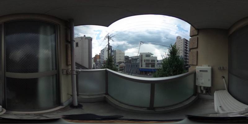 パノラマ画像バルコニー