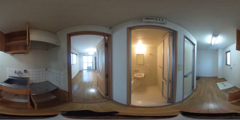 パノラマ画像キッチン