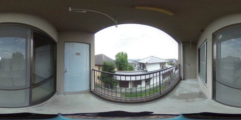 パノラマ画像バルコニー