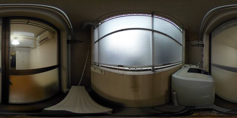 パノラマ画像バルコニー