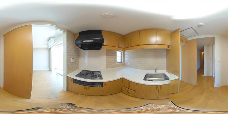 パノラマ画像キッチン
