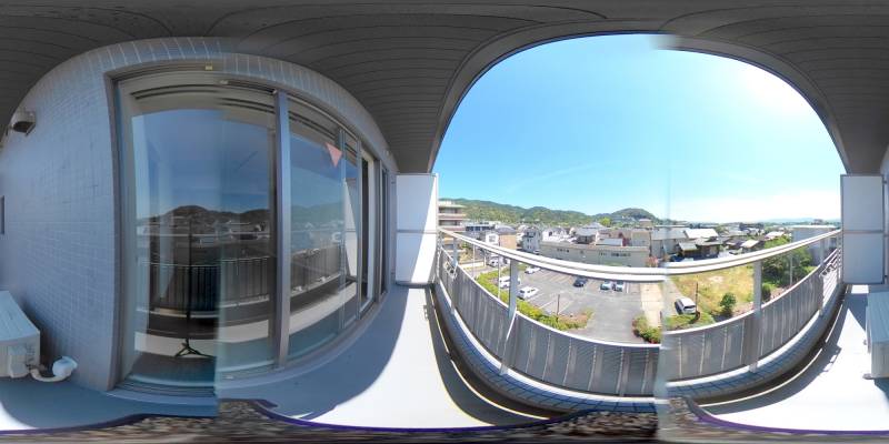 パノラマ画像バルコニー