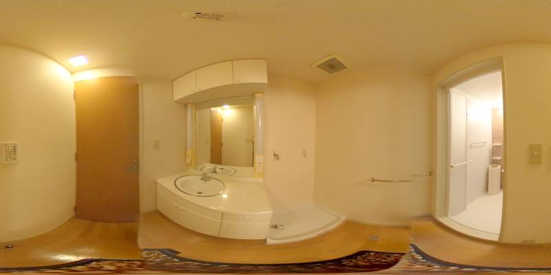 パノラマ画像洗面所