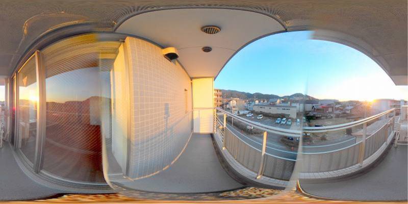 パノラマ画像バルコニー