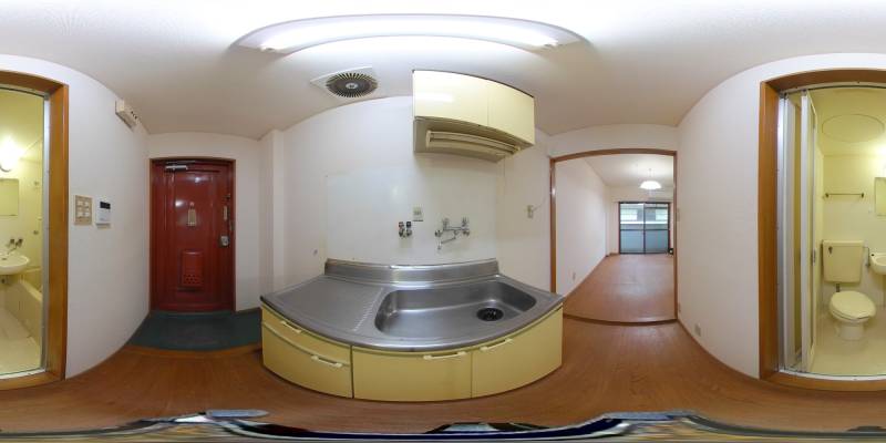 パノラマ画像キッチン