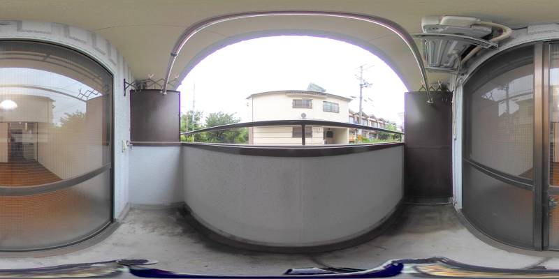 パノラマ画像バルコニー