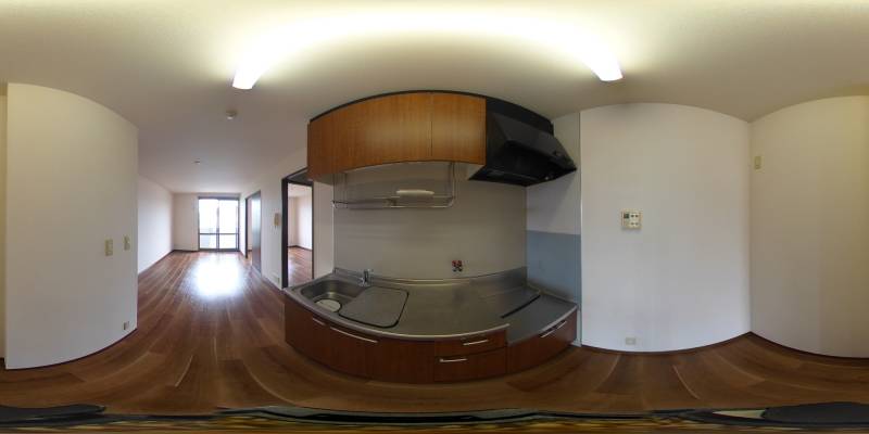 パノラマ画像キッチン