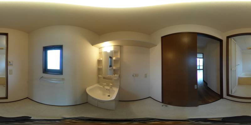 パノラマ画像洗面所