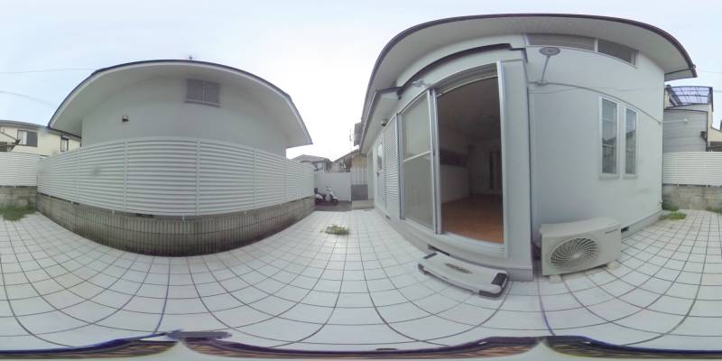 パノラマ画像庭