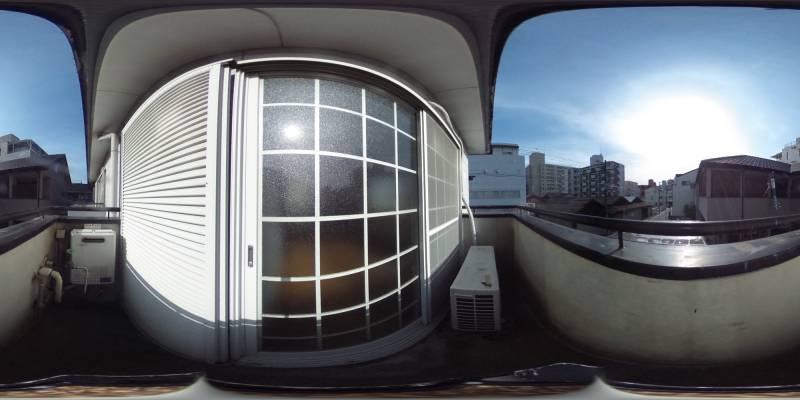 パノラマ画像バルコニー