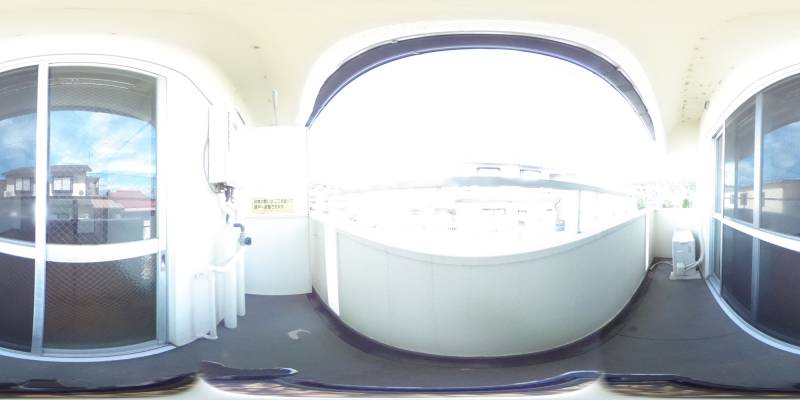 パノラマ画像バルコニー