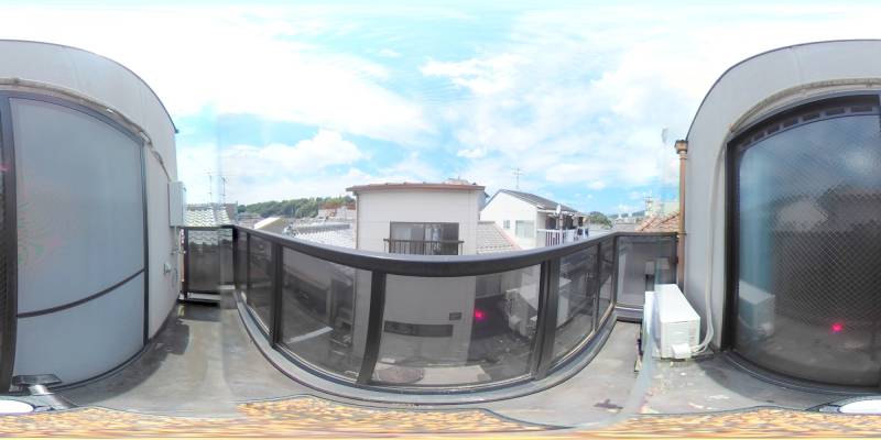 パノラマ画像バルコニー