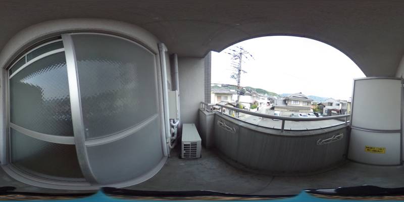 パノラマ画像バルコニー