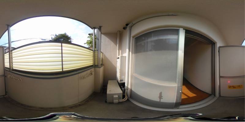 パノラマ画像バルコニー