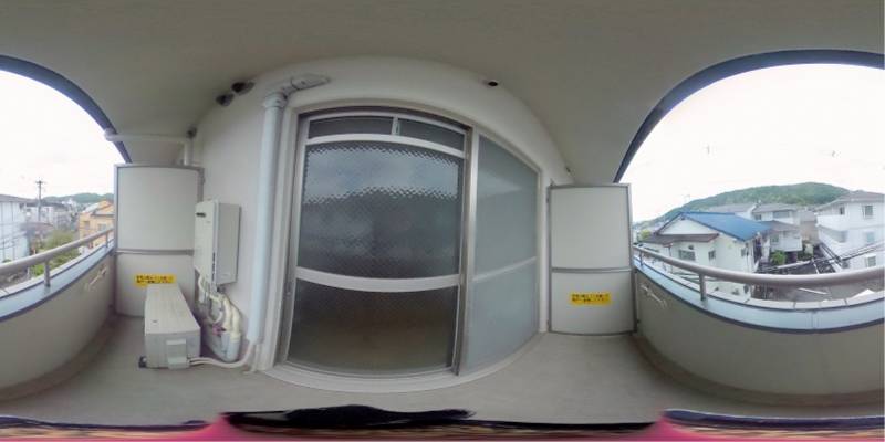 パノラマ画像バルコニー