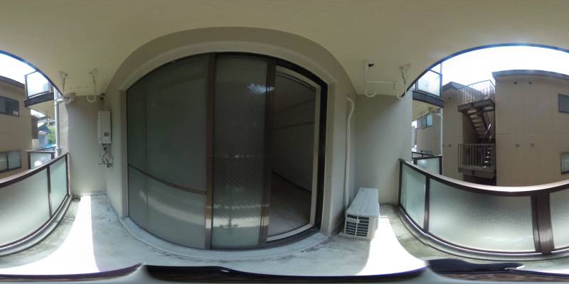 パノラマ画像バルコニー