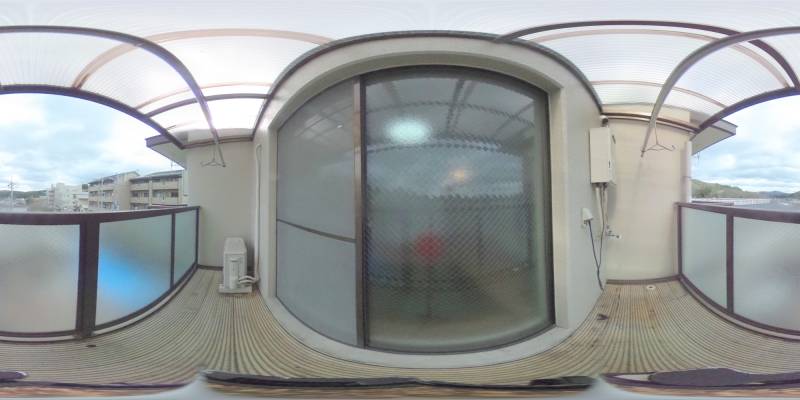 パノラマ画像バルコニー