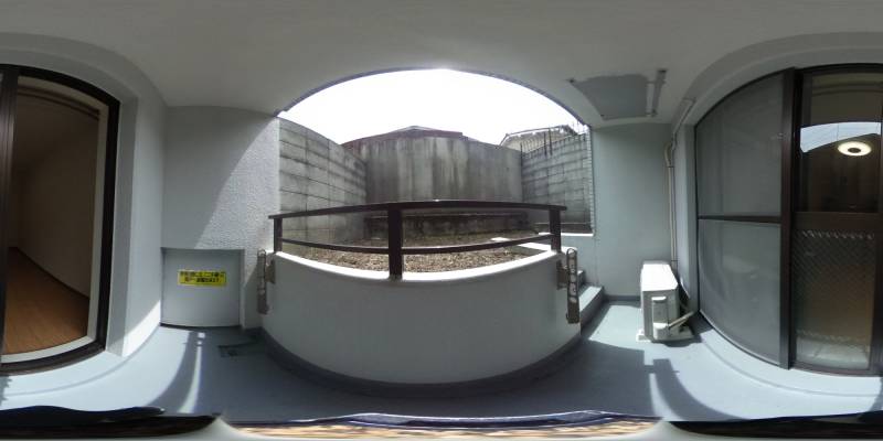 パノラマ画像バルコニー