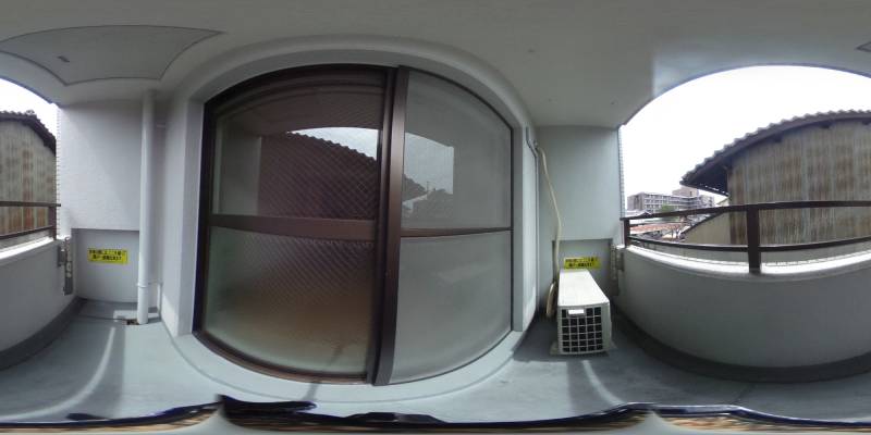 パノラマ画像バルコニー