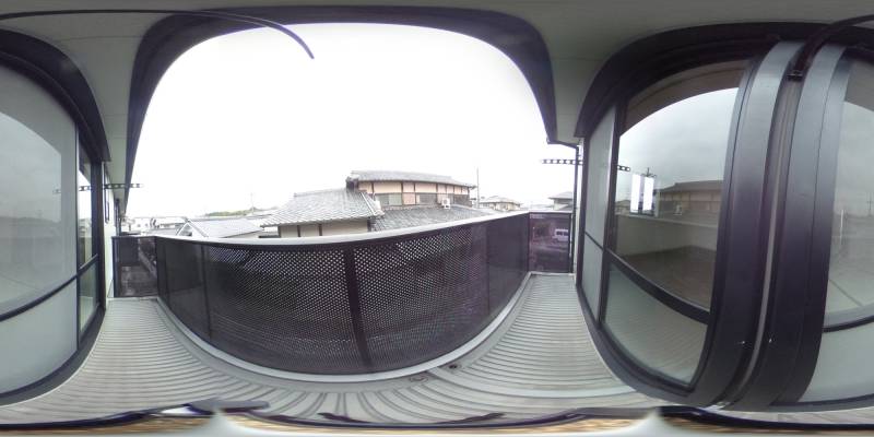 パノラマ画像バルコニー