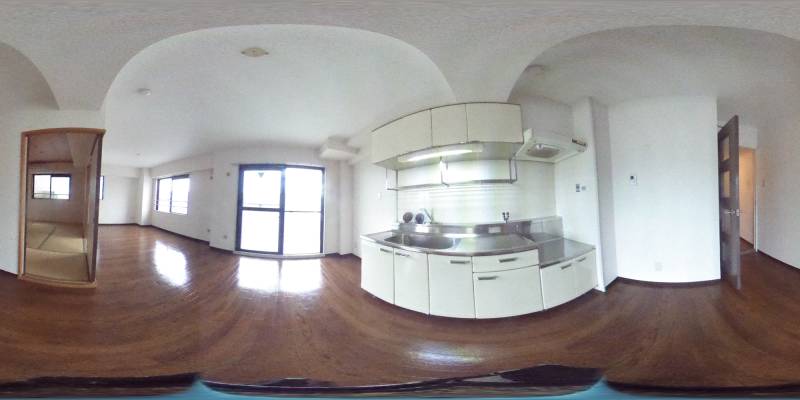 パノラマ画像キッチン