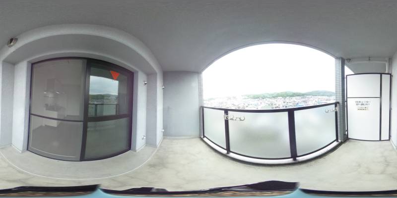 パノラマ画像バルコニー