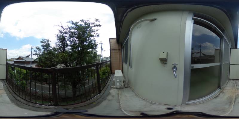 パノラマ画像バルコニー