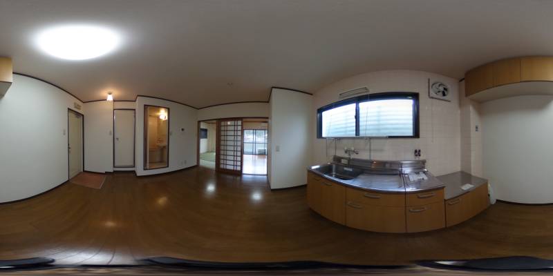 パノラマ画像キッチン