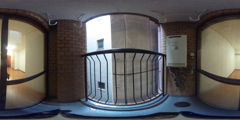 パノラマ画像バルコニー