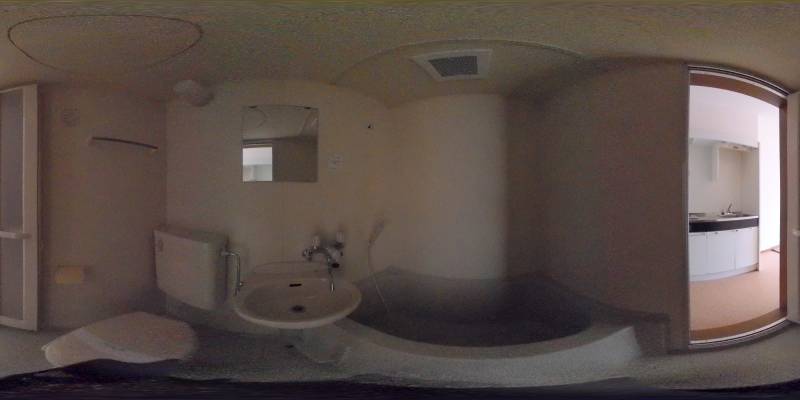 パノラマ画像バスルーム