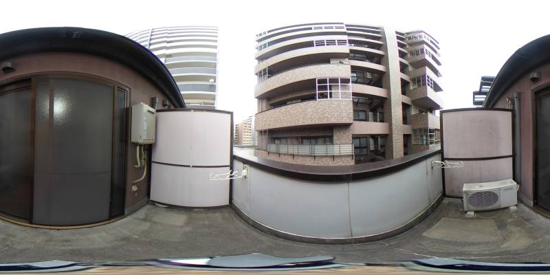 パノラマ画像バルコニー