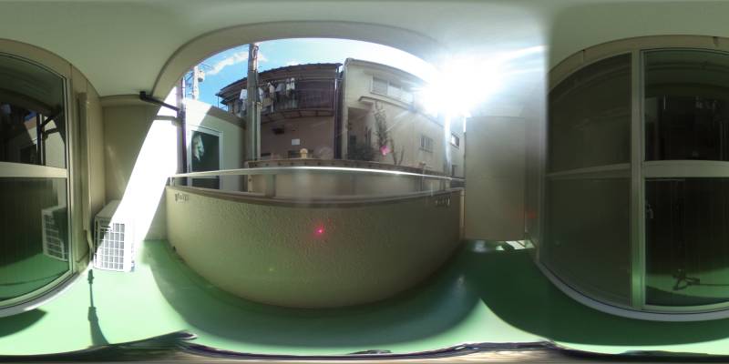 パノラマ画像バルコニー