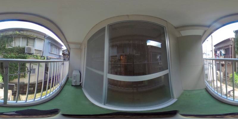 パノラマ画像バルコニー