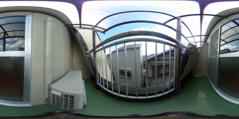 パノラマ画像バルコニー