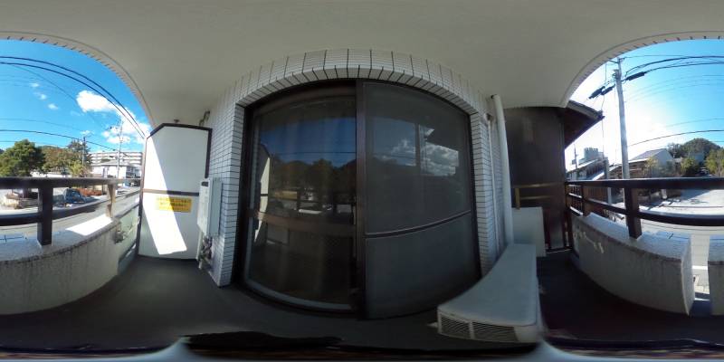 パノラマ画像バルコニー