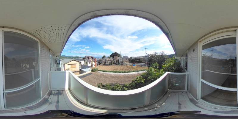 パノラマ画像バルコニー