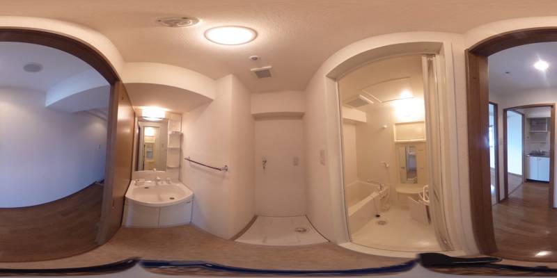 パノラマ画像バスルーム