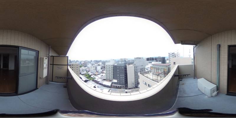 パノラマ画像バルコニー